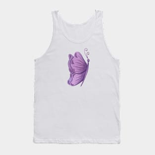 Purple Lavender Butterfly Tank Top